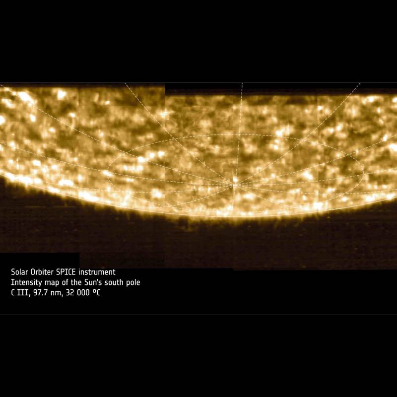 Solar Orbiter se acercó al polo sur del Sol. FOTO cortesía ESA