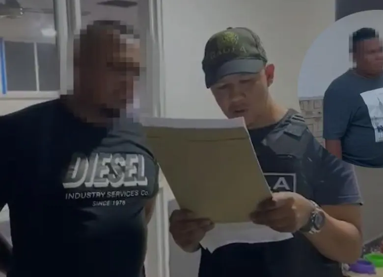 Tres integrantes del Clan del Golfo fueron detenidos por el GAULA en el marco del Plan Cazador, por el secuestro de dos policía en Urabá. FOTO: Cortesía Policía Nacional