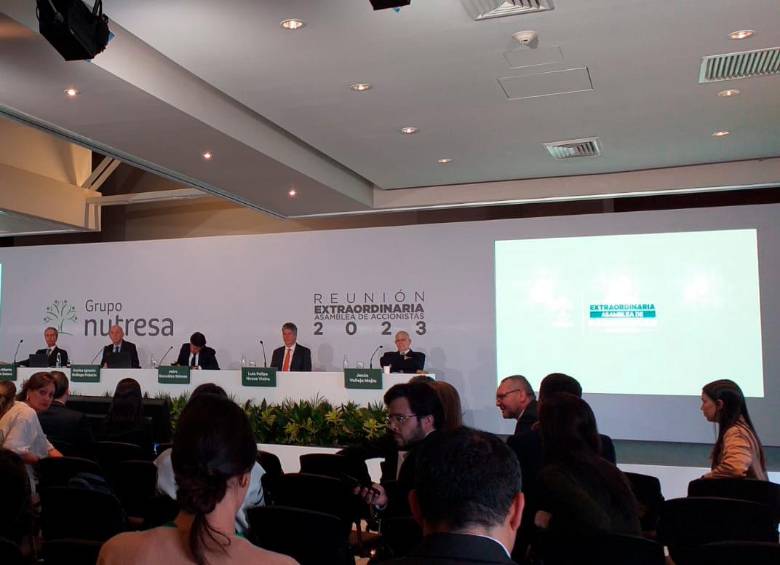 Menos de 20 minutos duró la asamblea extraordinaria de Nutresa. FOTO: Ferney Arias