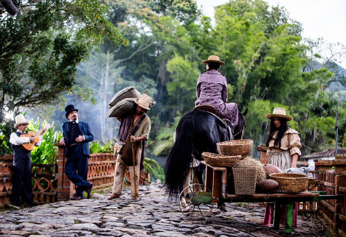 La serie se está rodando en Santa Fe de Antioquia. El Retiro, Concepción y Jericó. Foto: Julio César Herrera Echeverri