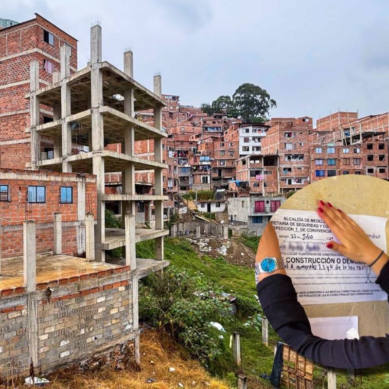Durante la primera jornada fueron inspeccionadas 39 edificaciones que presentaban indicios de irregularidades urbanísticas. FOTOS Alcaldía de Medellín. 