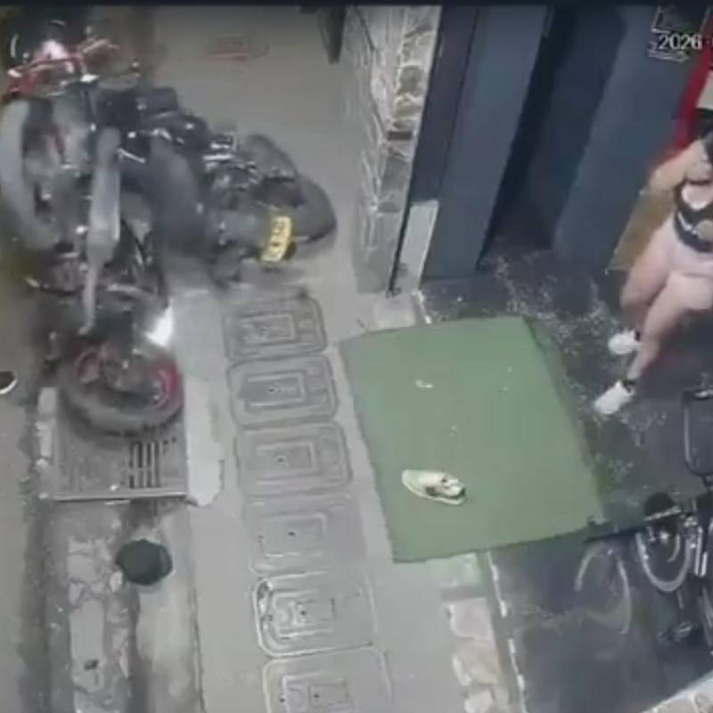 Imagen del accidente en San Cristóbal, que produjo la muerte de una adulta mayor de 64 años de edad. FOTO Denuncias Antioquia