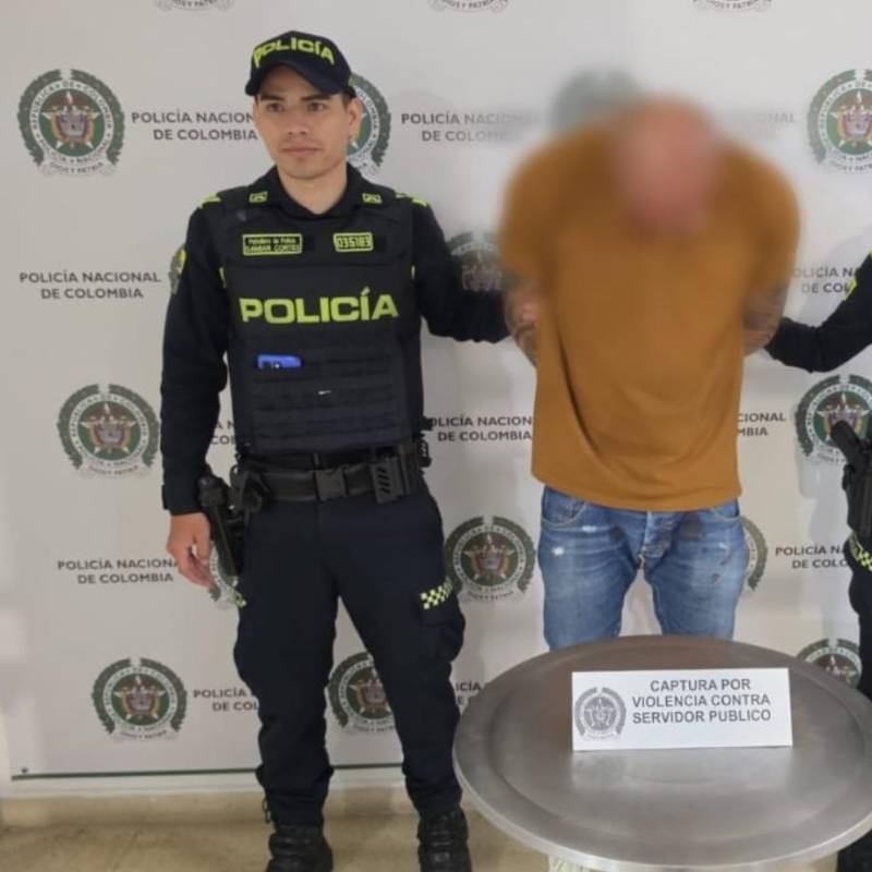 El señalado ya quedo a disposición de la autoridad competente para avanzar con el proceso judicial. FOTO Policía Metropolitana. 