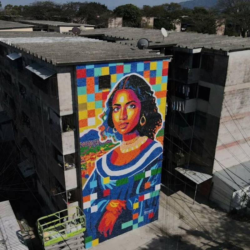 Así luce la versión latina inspirada en la reconocida obra de Leonardo Da Vinci. Imagen tomada de redes sociales de la cuenta de X @DarvinsonRojas.