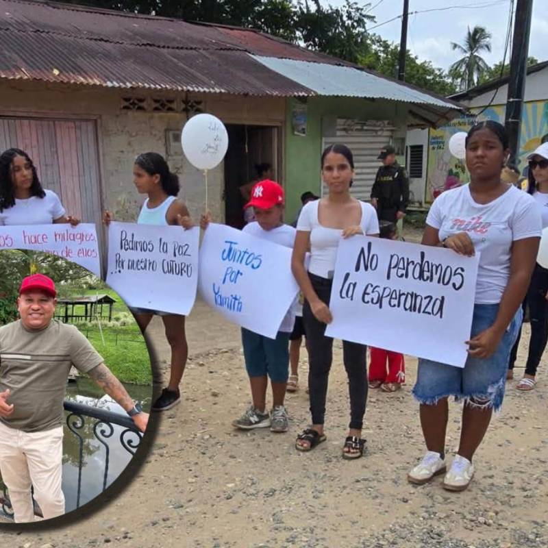 En medio del recorrido predominó el silencio, acompañado por plegarias y mensajes de esperanza. Muchos asistentes aseguraron que no pierden la fe en volver a verlo con su familia. Imágenes tomadas de redes sociales. 