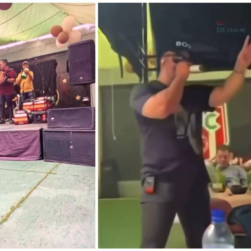 Imágenes de lo que fue el concierto ilegal en la cárcel de Itagüí, que contó con la participación de Nelson Velásquez. Imágenes tomadas de redes sociales.