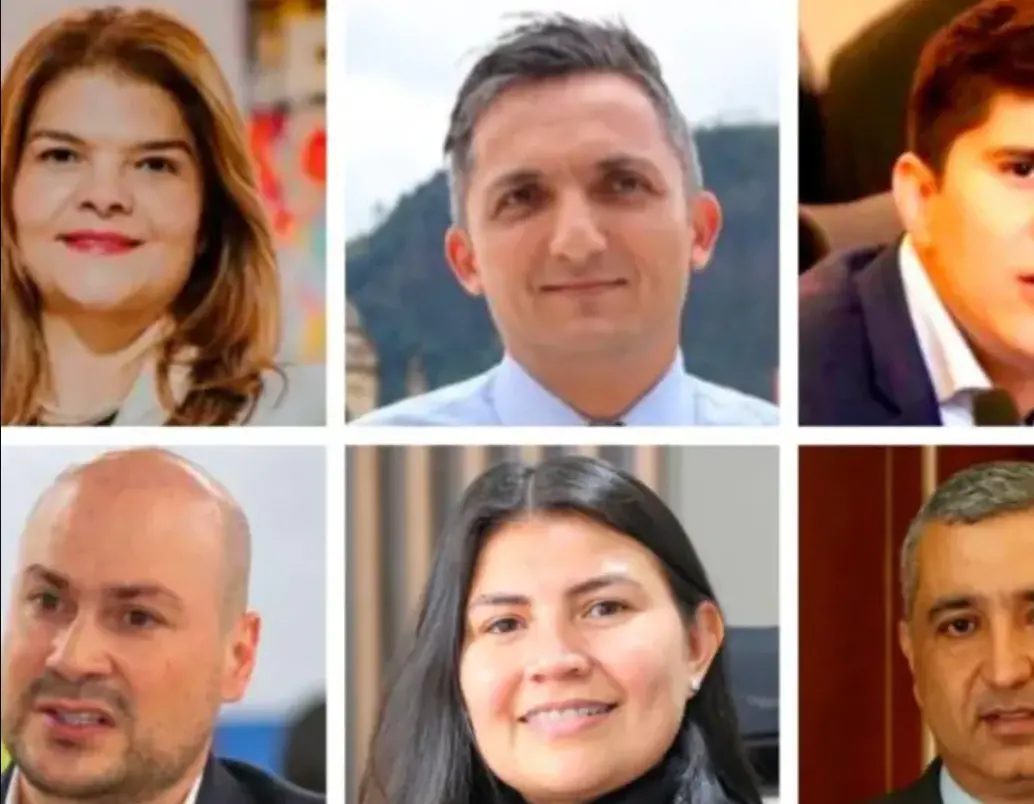 Los congresistas investigados por la Corte son Juan Pablo Gallo, Julián Peinado, Liliana Bitar, Wadith Manzur y Karen Manrique, además del excongresista Juan Diego Muñoz. Fotos: El Colombiano | Red social X | Cámara de Representantes