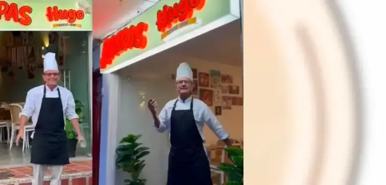 ‘Arepas Hugo’: a punta de baile y carisma don Hugo la lucha en su negocio