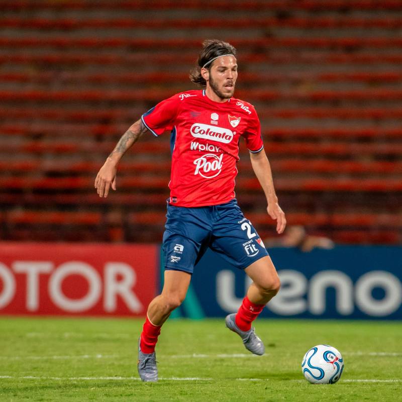 El futbolista argentino Agustín Martegani ha disputado los cinco encuentros que suma Medellín en lo que va de 2026. FOTO jUAN aNTONIO sÁNCHEZ