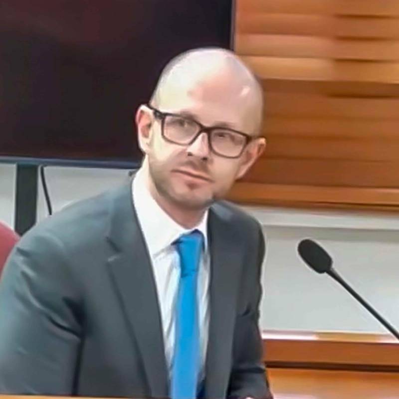 Andrés Felipe Arias, reapareció en el juicio al expresidente Álvaro Uribe. FOTO: captura de pantalla