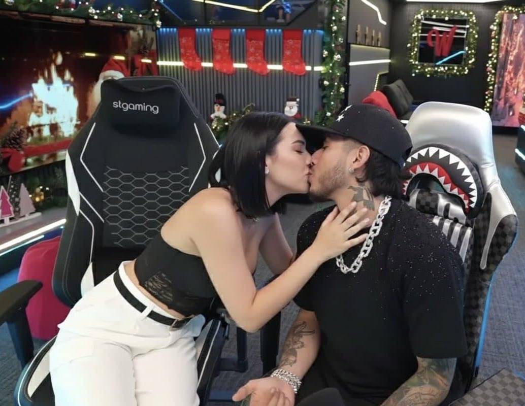 El reencuentro entre Aida Victoria Merlano y Westcol superó las 700 mil visualizaciones en un <i>stream</i> en vivo el 1 de enero de 2026. FOTO: captura de pantalla.