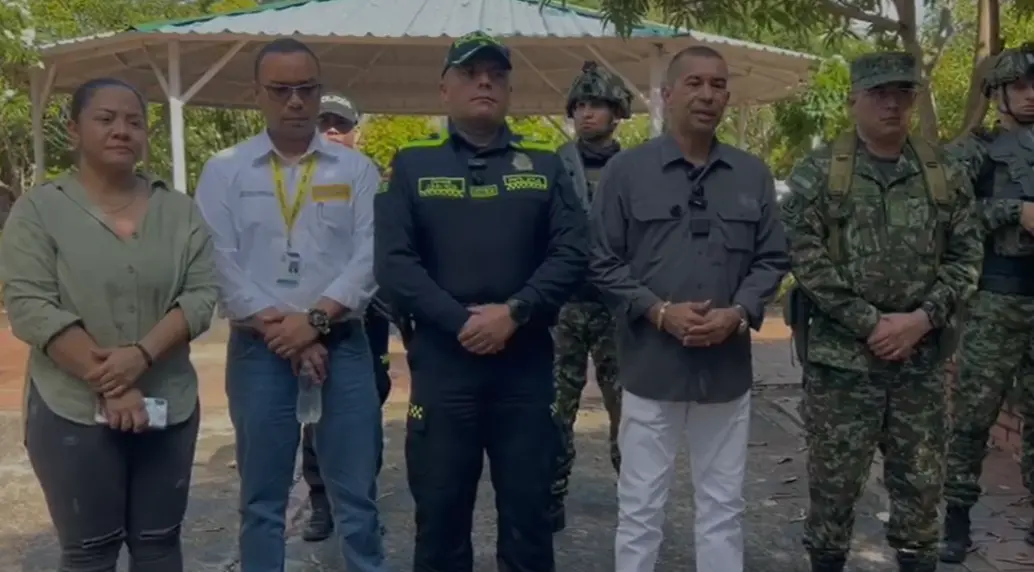 En el municipio se decretó toque de queda, el cual inicialmente será entre las 10 p. m. y las 5 a. m. y se prohibió hasta el fin de semana el parrillero hombre. FOTO: Cortesía Policía del Magdalena Medio