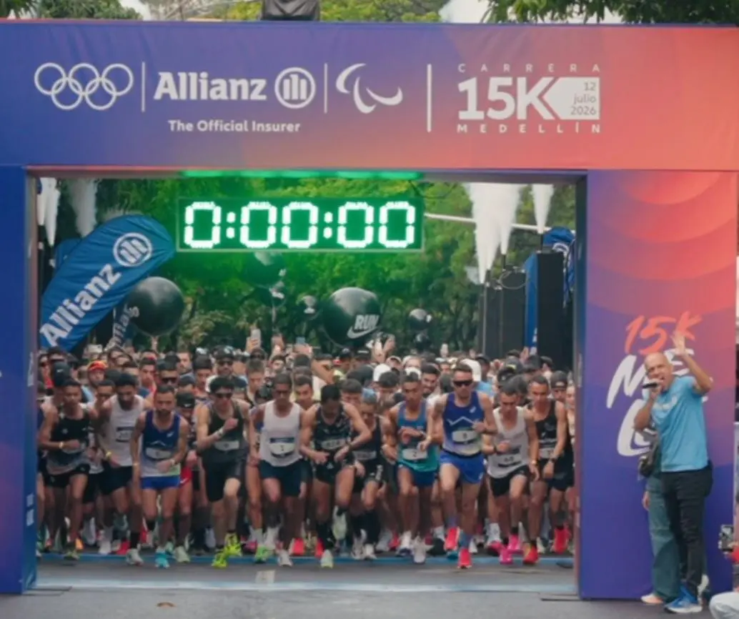 Carrera Allianz 15K Medellín 2026. Foto: cortesía