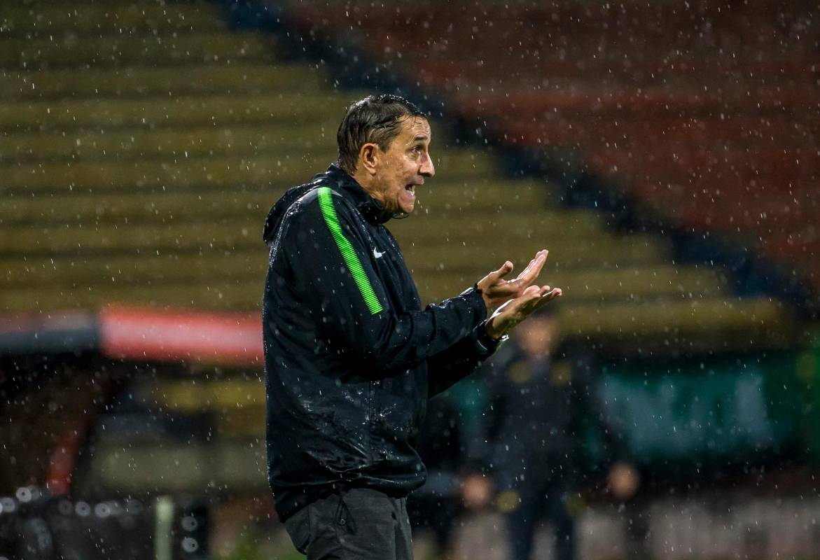 El técnico Alexandre Guimaraes exaltó la labor de sus dirigidos y manifestó que poco a poco se va plasmando la idea de juego que han venido trabajando desde comienzo de año cuando se unió al equipo. FOTO JUAN ANTONIO SÁNCHEZ OCAMPO 