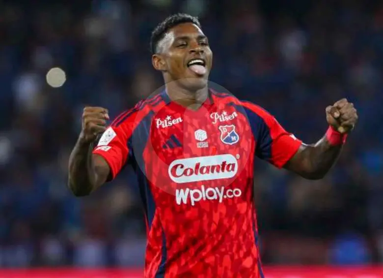 Brayan León además de marcar ante Fortaleza asistió en los otros dos goles de Francisco Fydriszewski y Francisco Chaverra. FOTO MANUEL SALDARRIAGA 