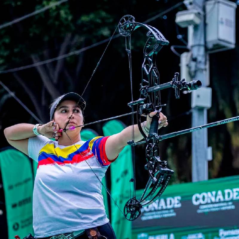 Sara López retornó a la Selección Colombia con triunfo. FOTO @WORLDARCHERY