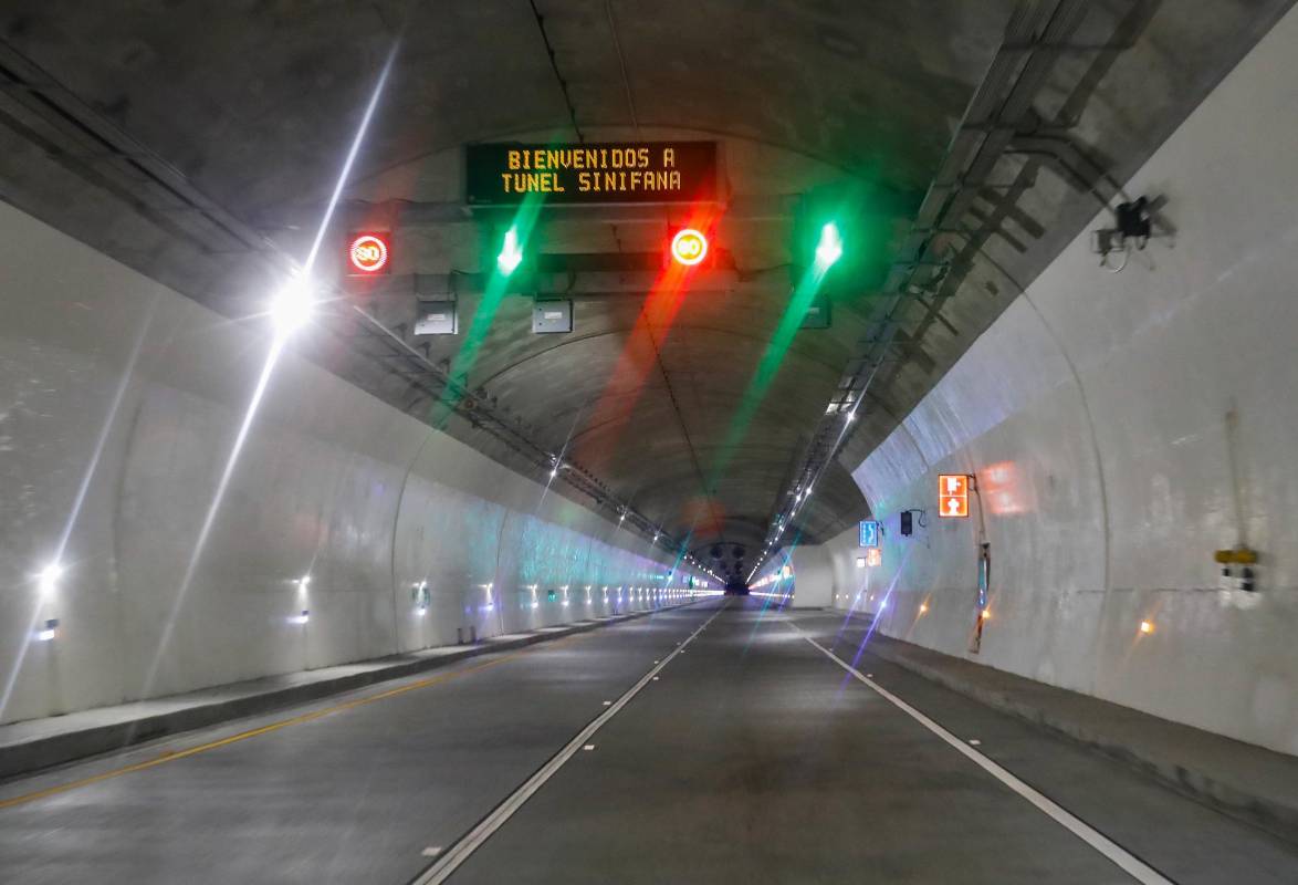 En la construcción se destaca entre otros el Túnel Mulatos. Foto Manuel Saldarriaga