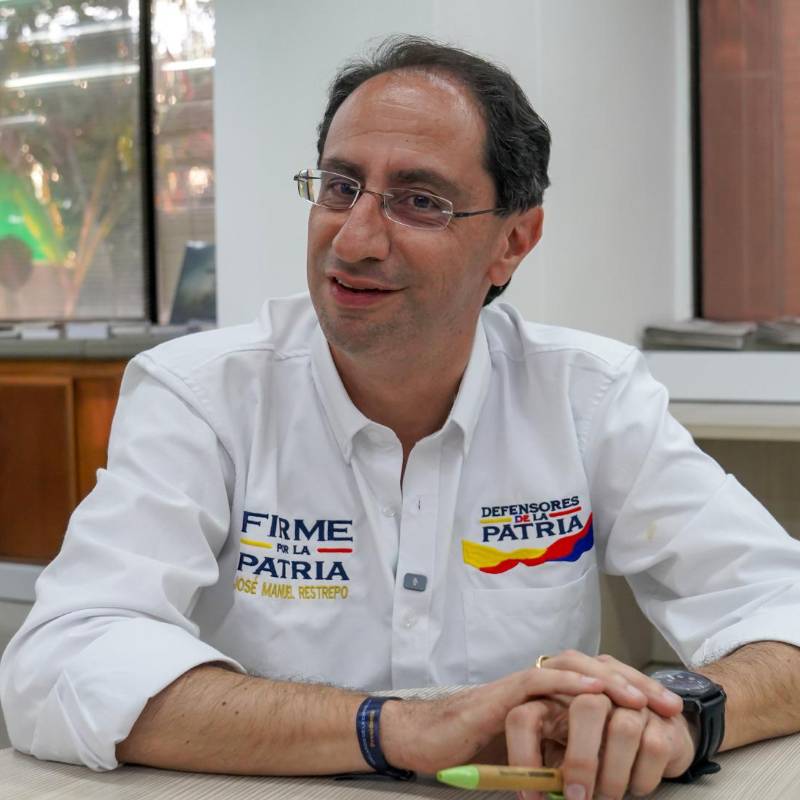 José Manuel Restrepo renunció a su cargo como rector de la Universidad EIA (Escuela de Ingeniería de Antioquia) para llegar a la campaña de Abelardo de la Espriella. FOTO: CORTESÍA