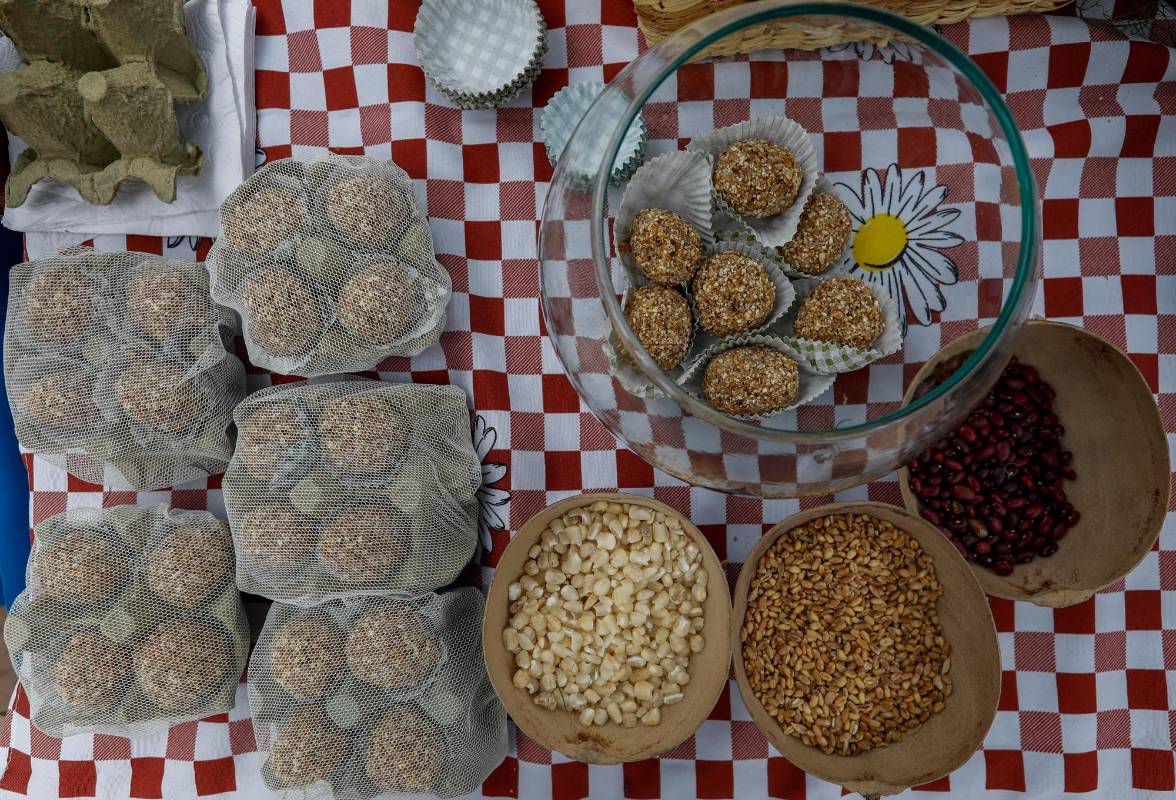 El Agro mercado campesino busca la comercialización de manera directa de los diferentes productos agropecuarios por parte de los campesinos. Foto: Manuel Saldarriaga Quintero.