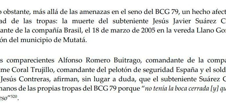 Militares asesinaron a su jefe, a sepultureros y a forenses para encubrir falsos positivos en Dabeiba: Procuraduría