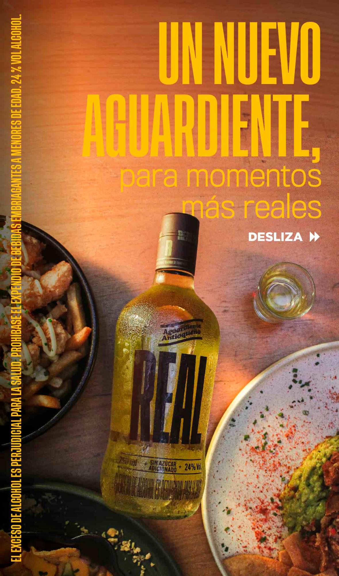 Aguardiante Antioqueño Real 24°, para celebraciones más reales y seguras