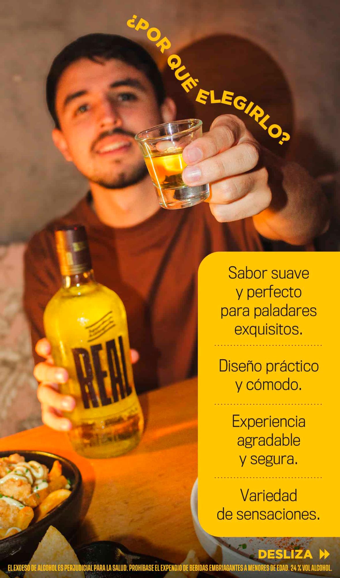 Aguardiante Antioqueño Real 24°, para celebraciones más reales y seguras
