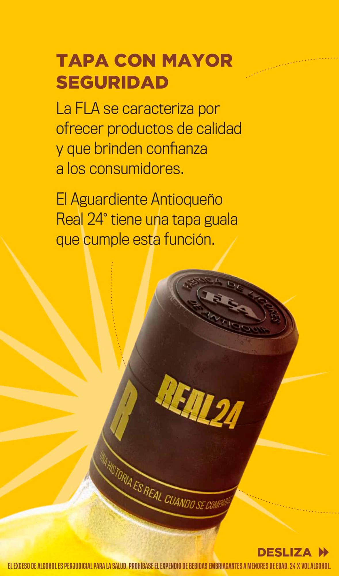 Aguardiante Antioqueño Real 24°, para celebraciones más reales y seguras