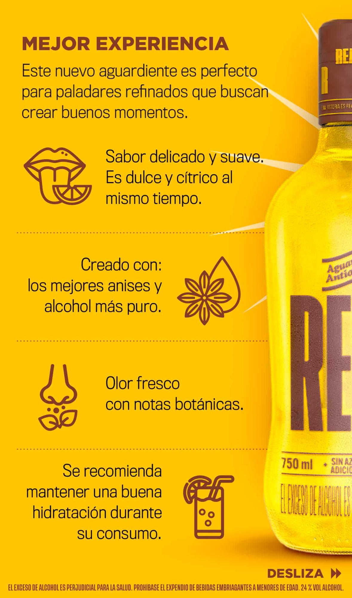 Aguardiante Antioqueño Real 24°, para celebraciones más reales y seguras