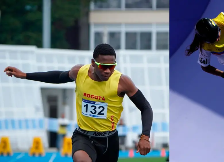 Ronal y Queen, en las disciplinas de atletismo y BMX freestyle, son las promesas de Colombia en los Panamericanos. Fotos: @IDRD y GETTY