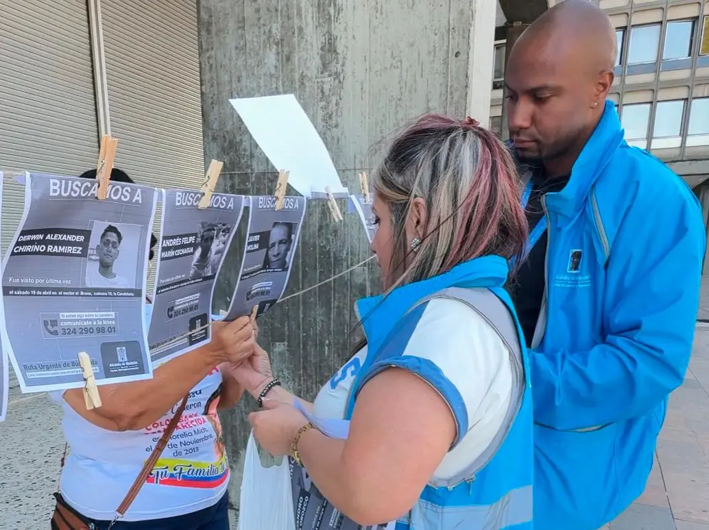 Estamos en la conmemoración de la semana del Detenido Desaparecido, por eso se han realizado actos simbólicos. FOTO CORTESÍA ALCALDÍA