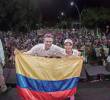 Laura Ahumada, esposa del alcalde de Barrancabermeja, Jonathan Vásquez, junto a Daniel Quintero en un evento de campaña, tanto de Quintero, como de Ahumada. FOTO: REDES SOCIALES/INSTAGRAM DE LAURA AHUMADA