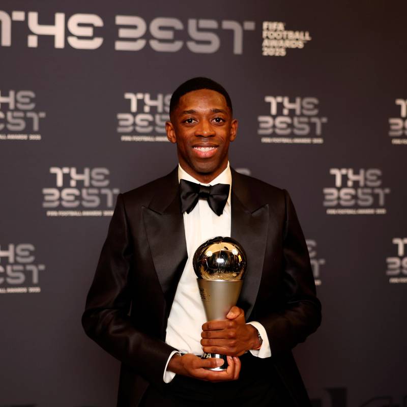 Ousmane Dembélé, de 28 años, fue una de las grandes sensaciones este año en el fútbol europeo tras ganar la Champions League. FOTO: GETTY