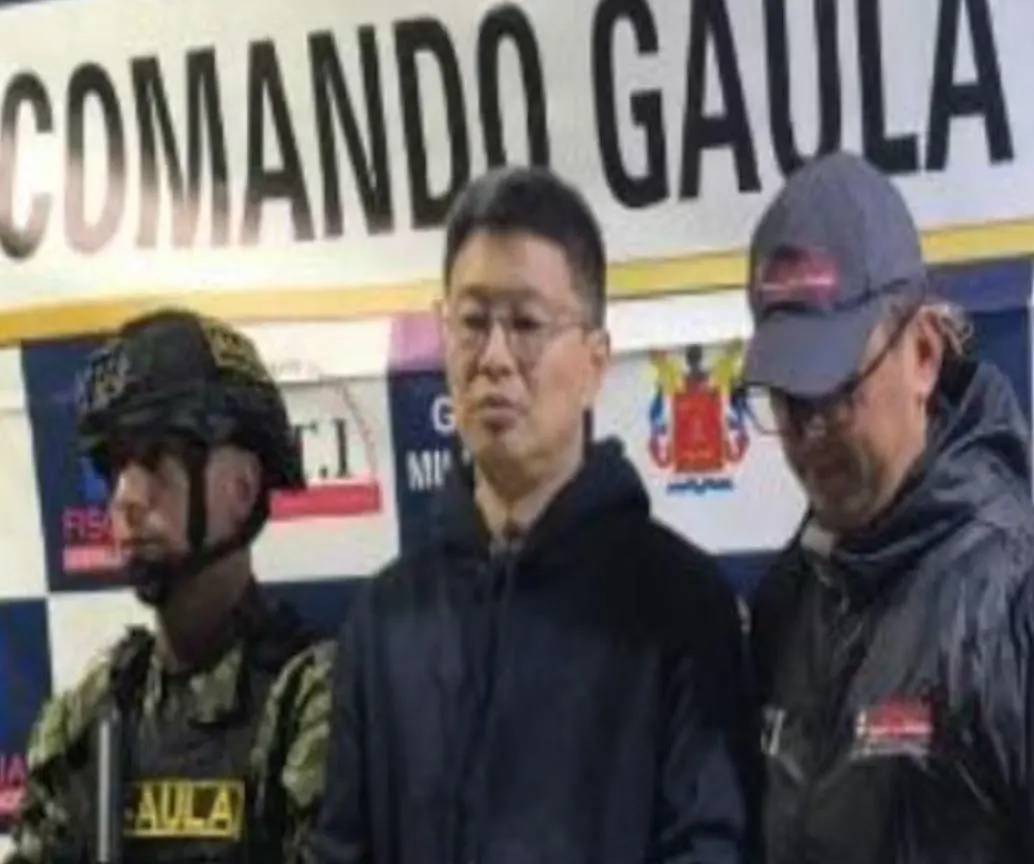 Alias Chokan, capturado por lavado de activos. Es ciudadano chino. Foto: redes