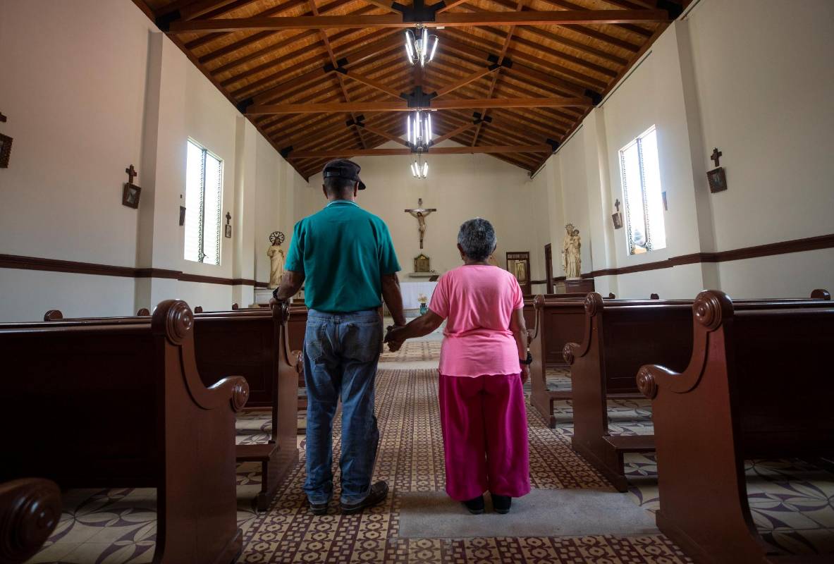 En la capilla de la Colonia de Belencito se casaron Berta y Héctor. Foto: Camilo Suárez.
