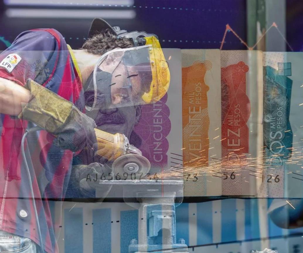 El aumento del salario mínimo decretado para 2026 es de 23,78%. FOTO: El Colombiano.