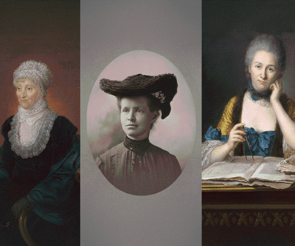 Caroline Herschel, Nettie Stevens y Émilie du Châtelet, pioneras en la historia de la ciencia mundial. FOTO Agencia Sinc