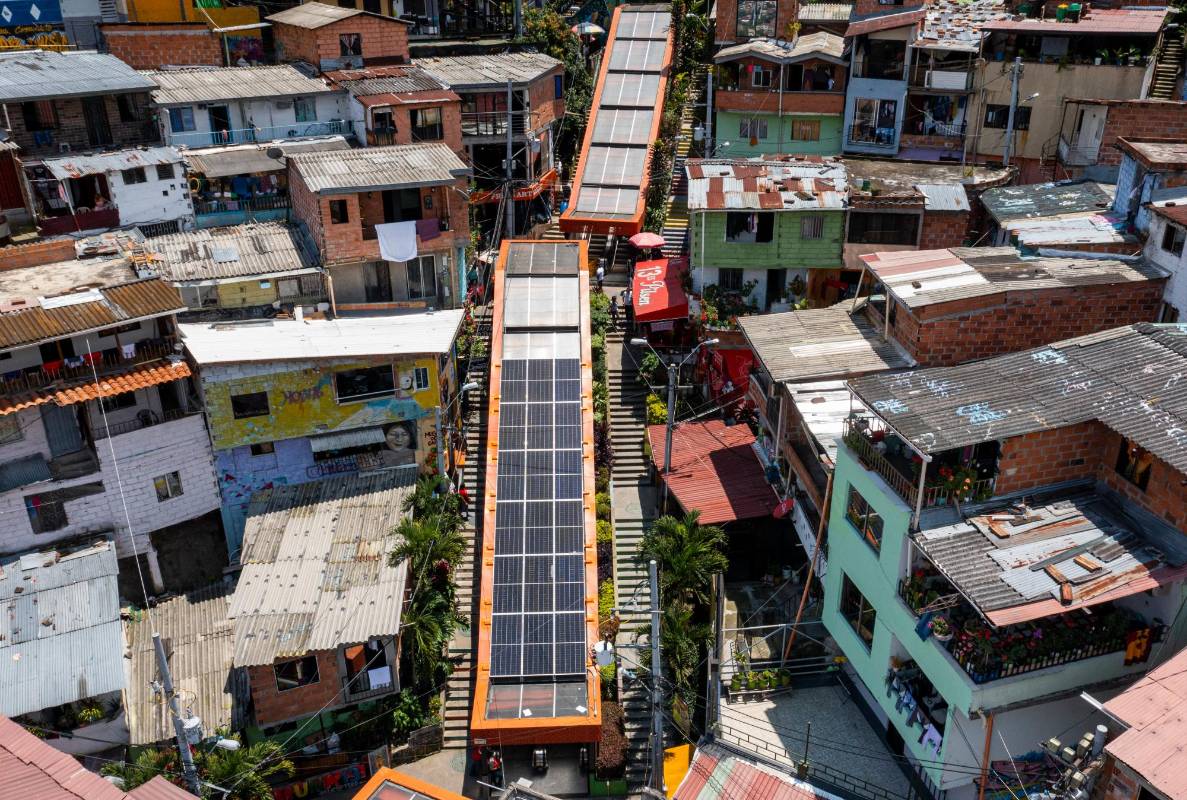 Los paneles solares contribuirán a la reducción en la huella de carbono para la ciudad. Foto: Manuel Saldarriaga Quintero.