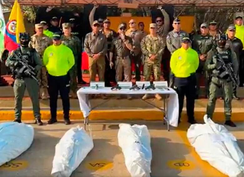 Abelardo de la Espriella presentó el resultado de la operación contra “Bendito Menor” en Riohacha, La Guajira. IMAGEN TOMADA DE VIDEO.