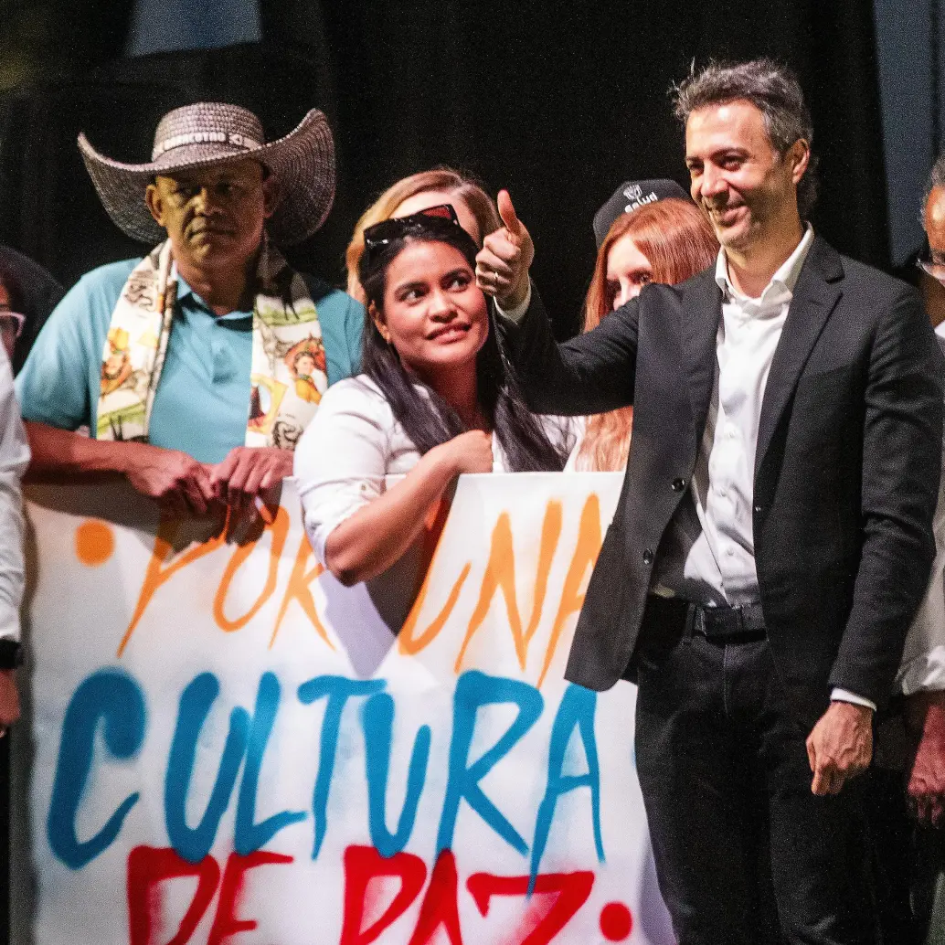 Daniel Quintero ha buscado la bendición del petrismo para seguir en su carrera a la Presidencia. Foto: Julio César Herrera Echeverri.