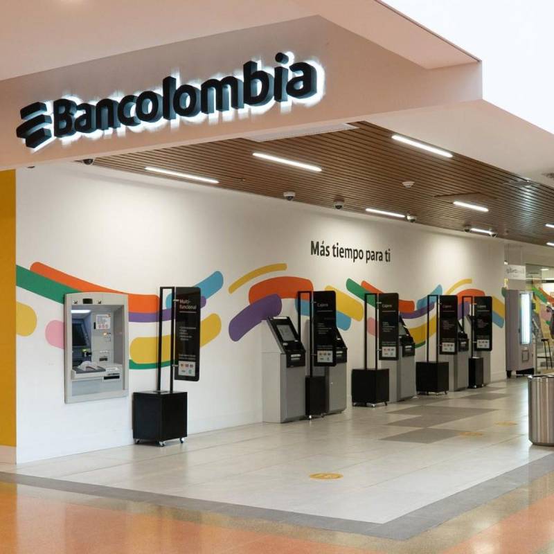 Con un 38 %, Bancolombia es la entidad con más cajeros electrónicos en el país. FOTO: Cortesía de Bancolombia