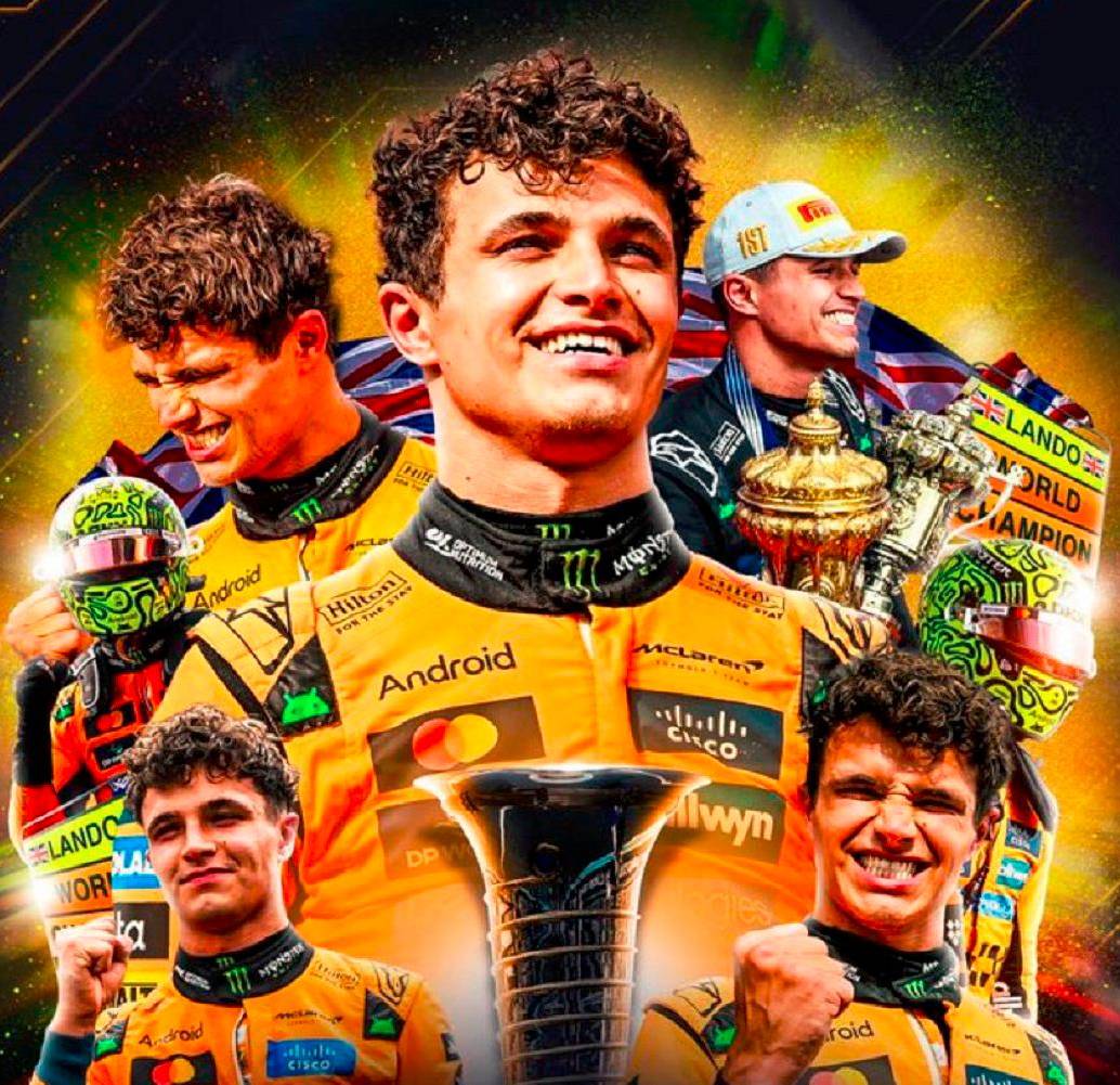 Landon Norris, campeón mundial de la Fórmula 1 2025. FOTO CORTESÍA F1