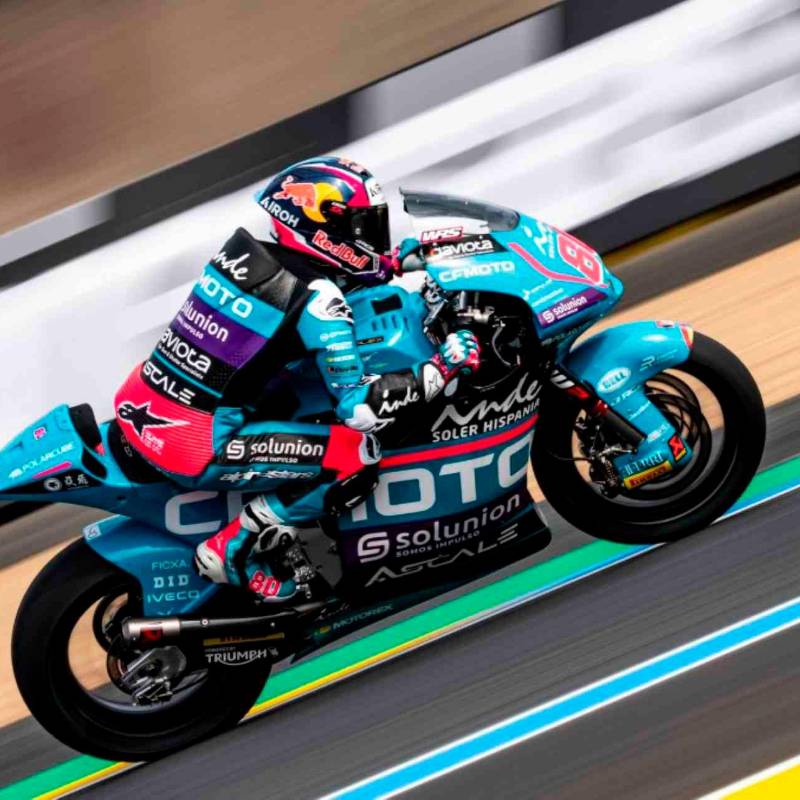 El colombiano David Alonso en acción en el Gran Premio de Francia, durante la clasificación en la grilla de partida. FOTO TOMADA X @AsparTeam