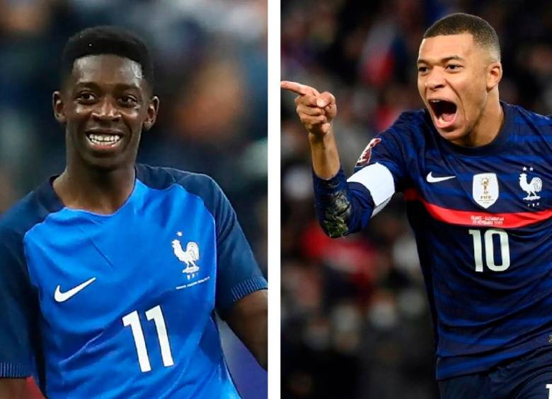 Lamine Yamal, Ousmane Dembélé y Kylian Mbappé, tres de los mejores jugadores del mundo en la actualidad. FOTO AFP