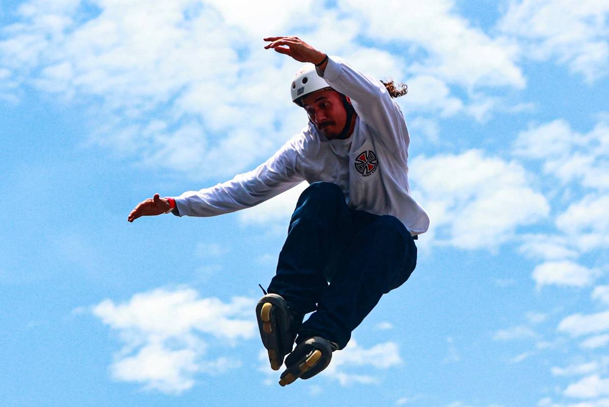 Lo que para muchos son cuestas imposibles, para los participantes representan un reto que pone a prueba su equilibrio, técnica y valentía. Foto: Manuel Saldarriaga Quintero.