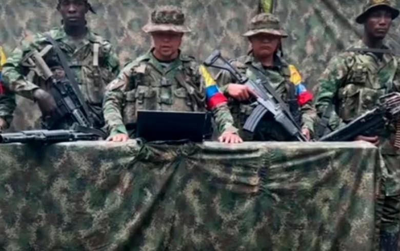 Las disidencias de las Farc ejercen control social y criminal en el departamento del Cauca. FOTO: TOMADA DE VIDEO.