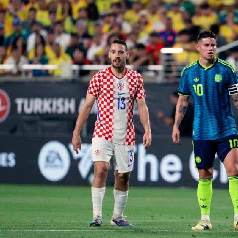 James Rodríguez durante el compromiso frente a Croacia. FOTO GETTY