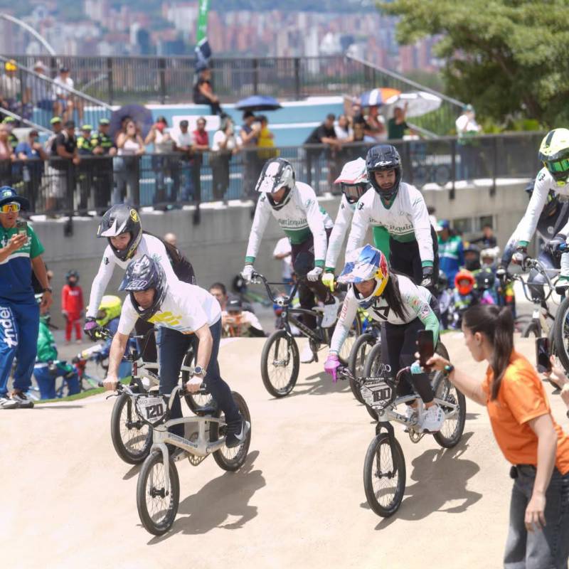 La nueva pista de BMX Mariana Pajón fue entregada este jueves por la Alcaldía. FOTO: Cortesía Alcaldía de Medellín