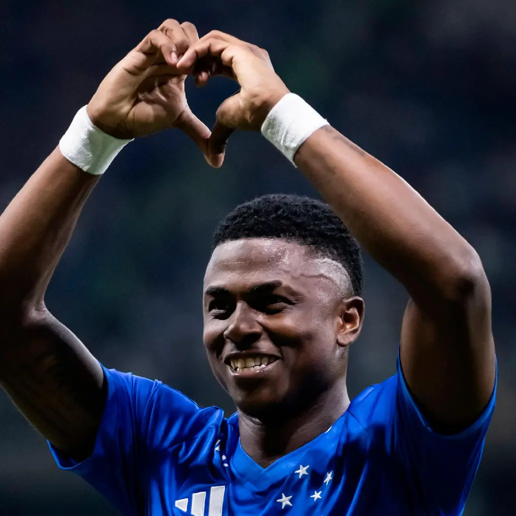 Néiser marcó su primer gol en Libertadores con Cruzeiro. FOTO X-CRUZEIRO