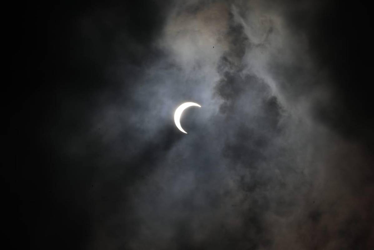Según los expertos, el evento va hasta las 15:15:17 horas, con el sol a una altura de 35 grados sobre el horizonte, informó Movilidad Bogotá. Foto: Carlos Velásquez, El Colombiano
