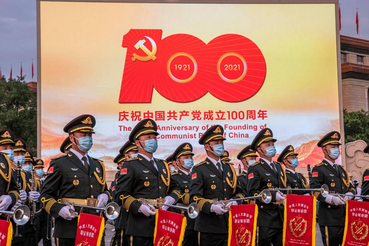 Los actos centrales de la celebración se dieron en la representativa plaza de Tiananmen o o plaza de la Puerta de la Paz Celestial, en Pekín, que representa un emblema para el sistema de gobierno del país. Foto EFE
